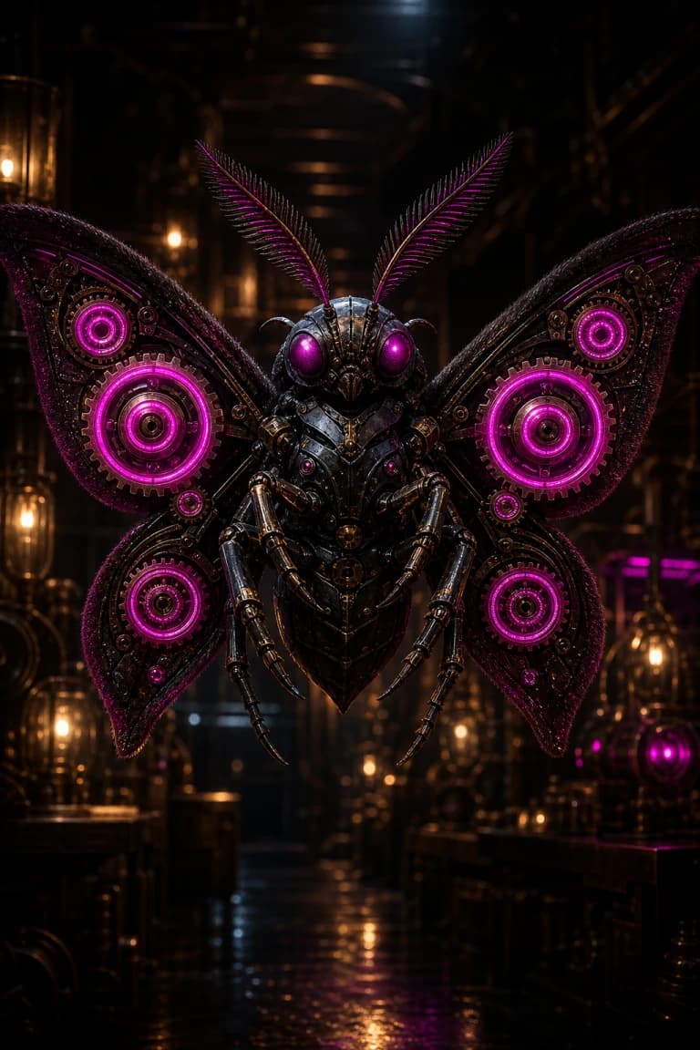 Magenta Gearmoth card artwork