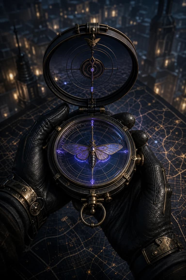 Neon Compass card artwork