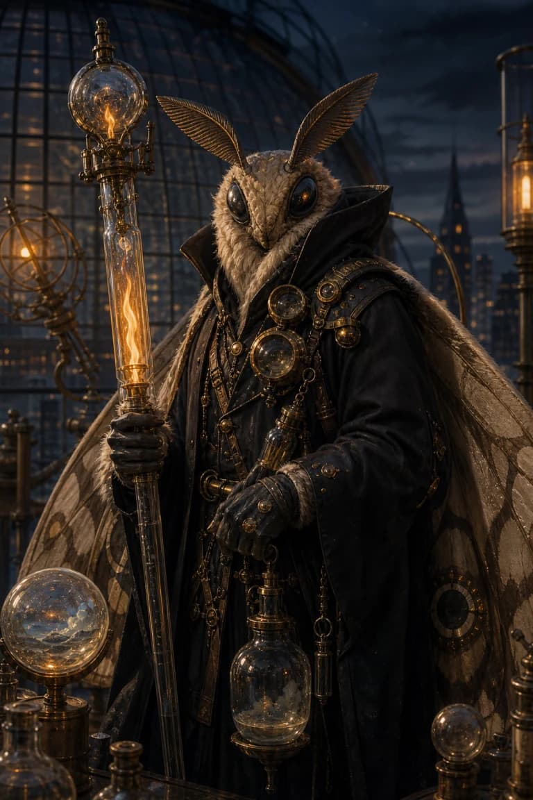 Glasswick Wizard card artwork